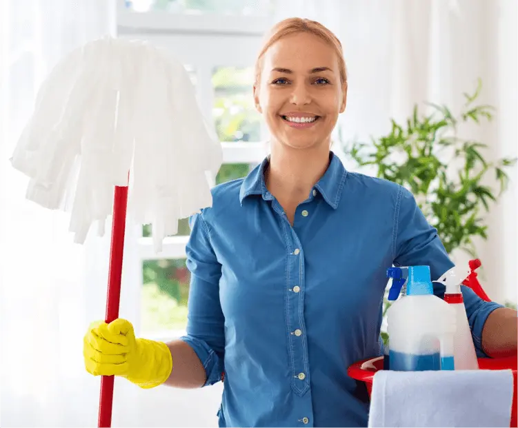 A Homeaglow cleaner at work